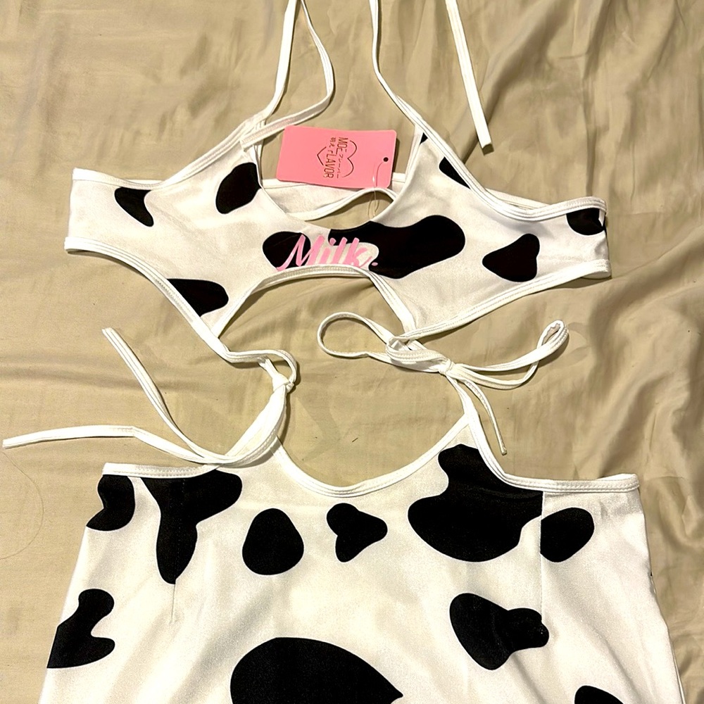 MOEFLAVOR Dripping in Milk Dress